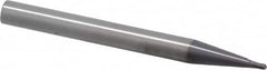 RobbJack - 1.5mm Diam, 1.5mm LOC, 2 Flute Solid Carbide Ball End Mill - AlTiN Finish, Single End, 63mm OAL, 6mm Shank Diam, Spiral Flute - Exact Tooling