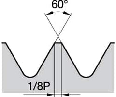 Kennametal - 16EL External Left Hand 20 UN Laydown Threading Insert - Grade KC5025, TiAlN Coated Carbide, 9.53mm Inscribed Circle - Exact Tooling