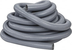 Hi-Tech Duravent - 2" ID, 25 Hg Vac Rating, 27 psi, PVC Vacuum & Duct Hose - 50' Long, Gray, 1-5/8" Bend Radius, -20 to 150°F - Exact Tooling