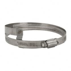 Hi-Tech Duravent - Stainless Steel Hose Clamp - 1/2" Wide x 0.02" Thick, 4-1/4" Hose, 2-3/4 to 4-5/8" Diam - Exact Tooling