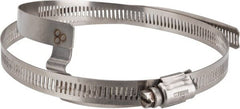 Hi-Tech Duravent - Stainless Steel Hose Clamp - 1/2" Wide x 0.02" Thick, 6-1/4" Hose, 5-1/4 to 6-5/8" Diam - Exact Tooling