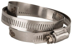 Hi-Tech Duravent - Stainless Steel Hose Clamp - 1/2" Wide x 0.02" Thick, 8-1/4" Hose, 7-1/4 to 8-5/8" Diam - Exact Tooling