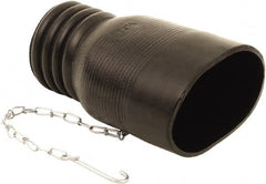 Hi-Tech Duravent - 3" ID Custom EPDM Twin Tailpipe Adapter - 8" Long - Exact Tooling
