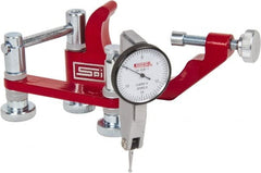 SPI - 0.0005" Graduation, 0.03" Max Meas, 0-15-0 Dial Reading, Indicator & Base Kit - 1-1/4" Dial Diam - Exact Tooling