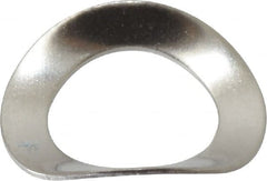 Made in USA - #10 Screw, 0.195" ID x 0.307" OD, Grade 300 Stainless Steel Single Wave Washer - 0.01" Thick, 0.053" Overall Height, 0.008" Deflection - Exact Tooling
