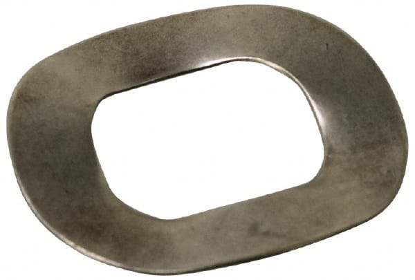 Value Collection - M4 Screw, 4.3mm ID x 9mm OD, Grade 18-8 Stainless Steel Wave Disc Spring - 0.5mm Thick, 2mm Overall Height - Exact Tooling