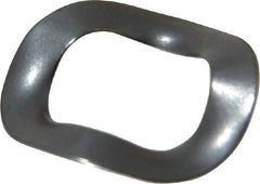 Made in USA - 3/8" Screw, 0.406" ID x 0.65" OD, Grade 1074-1095 Spring Steel Triple Wave Washer - 0.01" Thick, 0.085" Overall Height, 0.019" Deflection, 18.18 Lb at Deflection - Exact Tooling