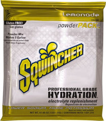 Sqwincher - 47.66 oz Pack Lemonade Activity Drink - Powdered, Yields 5 Gal - Exact Tooling