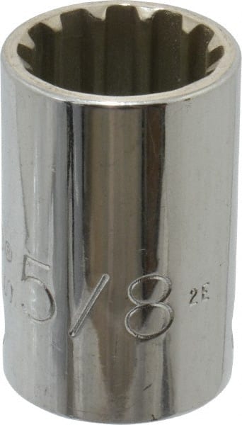 Proto - 3/8" Drive, 5/8" Socket, Spline Socket - 12 Points, 1-1/16" OAL - Exact Tooling