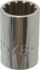 Proto - 3/8" Drive, 5/8" Socket, Spline Socket - 12 Points, 1-1/16" OAL - Exact Tooling