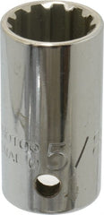 Proto - 1/2" Drive, 5/8" Socket, Spline Socket - 12 Points, 1-9/16" OAL - Exact Tooling