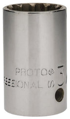 Proto - 1/2" Drive, 3/4" Socket, Spline Socket - 12 Points, 1-9/16" OAL - Exact Tooling