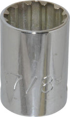 Proto - 1/2" Drive, 7/8" Socket, Spline Socket - 12 Points, 1-9/16" OAL - Exact Tooling