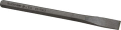 Blackhawk by Proto - 5-1/4" OAL x 3/8" Blade Width Cold Chisel - 3/8" Tip, 5/16" Stock, Alloy Steel Handle - Exact Tooling