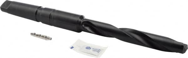 Allied Machine and Engineering - Series 1.5, 15/16" Max Diam, 4MT Taper Shank, Helical Flute Spade Drill - 6-1/2" Max Depth, 9-47/64" Body Length, 14-5/32" OAL, Extended Length, Through Coolant - Exact Tooling