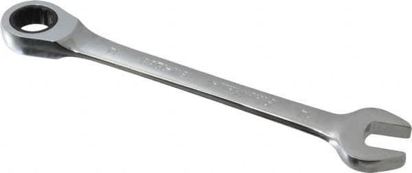 Blackhawk by Proto - 14mm 12 Point Combination Wrench - 15° Head Angle, 7-3/32" OAL, Steel, Chrome Finish - Exact Tooling
