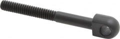 Gibraltar - 1/4-20, 1-1/4" Thread Length, 1/4" Hole Diam, Steel, Swing Bolt - Black Oxide Finish, Grade 1045, 5/16" Head Thickness, 2-1/2" Hole Center to End - Exact Tooling