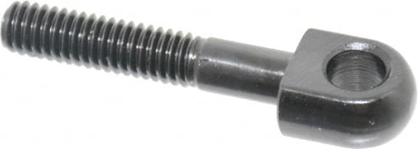 Gibraltar - 5/16-18, 1" Thread Length, 5/16" Hole Diam, Steel, Swing Bolt - Black Oxide Finish, Grade 1045, 3/8" Head Thickness, 2" Hole Center to End - Exact Tooling