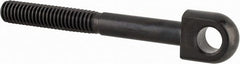 Gibraltar - 5/16-18, 1-3/8" Thread Length, 5/16" Hole Diam, Steel, Swing Bolt - Black Oxide Finish, Grade 1045, 3/8" Head Thickness, 3" Hole Center to End - Exact Tooling