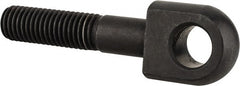 Gibraltar - 5/8-11, 1-3/4" Thread Length, 5/8" Hole Diam, Steel, Swing Bolt - Black Oxide Finish, Grade 1045, 3/4" Head Thickness, 3-1/2" Hole Center to End - Exact Tooling