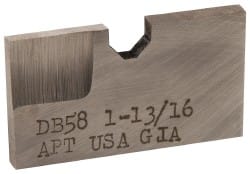 APT - 1-13/16 Inch Diameter, 3/16 Inch Thick, High Speed Steel Auxiliary Pilot Blade - Series D, DX15 Auxiliary Pilot Required - Exact Tooling