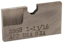 APT - 1-13/16 Inch Diameter, 3/16 Inch Thick, High Speed Steel Auxiliary Pilot Blade - Series D, DX15 Auxiliary Pilot Required - Exact Tooling