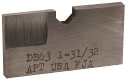 APT - 1-31/32 Inch Diameter, 3/16 Inch Thick, High Speed Steel Auxiliary Pilot Blade - Series D, DX15 Auxiliary Pilot Required - Exact Tooling