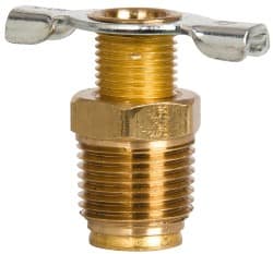 Eaton - Steel External Seat Drain Cock & Shutoff Valve - 3/8 Thread, 150 Max psi - Exact Tooling