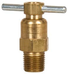 Eaton - Steel Internal Seat Drain Cock & Shutoff Valve - 1/8 Thread, 150 Max psi - Exact Tooling
