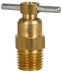 Eaton - Steel Internal Seat Drain Cock & Shutoff Valve - 1/4 Thread, 150 Max psi - Exact Tooling