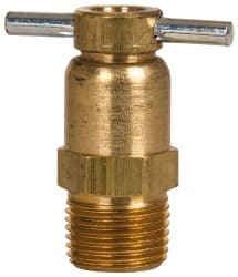 Eaton - Steel Internal Seat Drain Cock & Shutoff Valve - 3/8 Thread, 150 Max psi - Exact Tooling