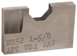 APT - 1-5/8 Inch Diameter, 1/4 Inch Thick, High Speed Steel Auxiliary Pilot Blade - Series E - Exact Tooling