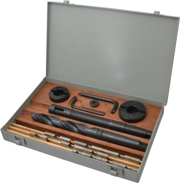 APT - 1-1/4 to 3" Blade Diam, 1" Pilot Diam, 1" Twist Drill Diam, Pilot Holder, Blade & Drill Kit - High Speed Steel Blade, MT3 Morse Taper Pilot Holder Shank, MT3 Morse Taper Drill Shank, Series E - Exact Tooling