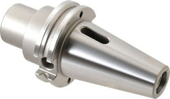 Accupro - CAT40 Outside Taper, 2MT Inside Taper, CAT to Morse Taper Adapter - 2.36" Projection, 1.26" Nose Diam, Through Coolant - Exact Tooling