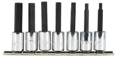 Proto - 7 Piece 3/8" Drive Metric Hex Bit Socket Set - 4 to 10mm Hex - Exact Tooling