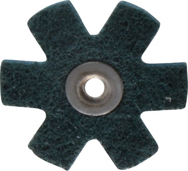 3M - 2" Diam Nonwoven Sanding Star - Very Fine Grade, Eyelet, 24,000 RPM - Exact Tooling