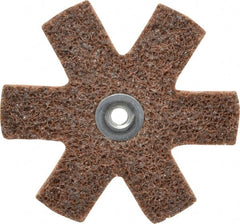 3M - 3" Diam Nonwoven Sanding Star - Coarse Grade, Eyelet, 18,000 RPM - Exact Tooling