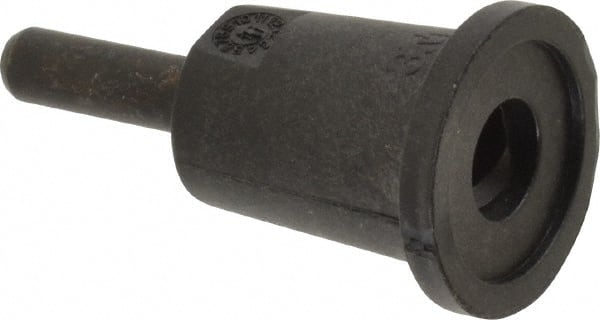 3M - 1" Diam Quick-Change Type R Disc Backing Pad - 1/4" Shank Diam, Hard Density, 25,000 RPM, Roloc Compatible - Exact Tooling