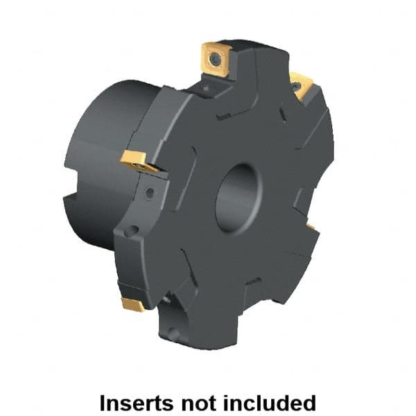 Kennametal - Shell Mount Connection, 0.359" Cutting Width, 0.961" Depth of Cut, 100mm Cutter Diam, 1-1/16" Hole Diam, 6 Tooth Indexable Slotting Cutter - KSSM Toolholder, SP.T 10T3.. Insert, Left Hand Cutting Direction - Exact Tooling