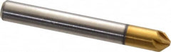 Melin Tool - 3/16" Head Diam, 3/16" Shank Diam, 6 Flute 90° Cobalt Countersink - Exact Tooling