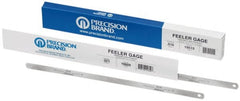 Precision Brand - 0.008 Inch Thick x 1/2 Inch Wide x 12 Inch Leaf Length, Parallel Feeler Gage - High Carbon Steel - Exact Tooling