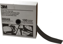 3M - 2" x 50 Yd 100 Grit Aluminum Oxide Cloth Roll - Fine Grade, J Weighted Backing - Exact Tooling