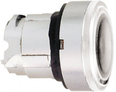 Schneider Electric - 22mm Mount Hole, Flush, Pushbutton Switch Only - Round, White Pushbutton, Nonilluminated, Momentary (MO) - Exact Tooling