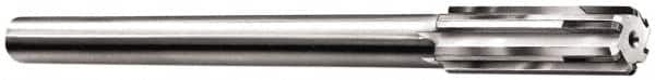 Made in USA - #16 Carbide-Tipped 4 Flute Chucking Reamer - Straight Flute, 11/64" Straight Shank, 1-1/8" Flute Length, 4-1/2" OAL - Exact Tooling