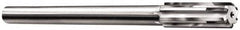 Made in USA - 0.601" Carbide-Tipped 6 Flute Chucking Reamer - Straight Flute, 9/16" Straight Shank, 2-1/4" Flute Length, 9" OAL - Exact Tooling