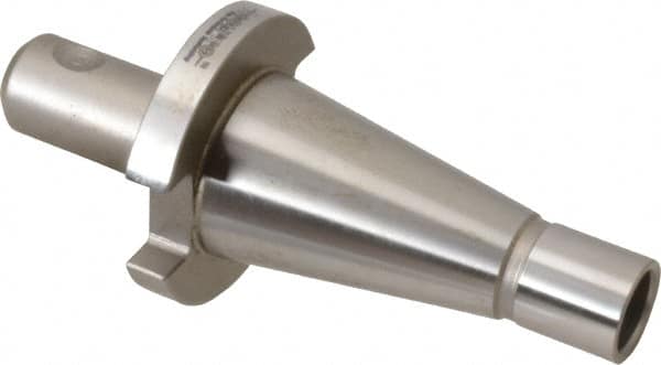 Accupro - NMTB30 Taper Shank 3/16" Hole End Mill Holder/Adapter - 3/4" Nose Diam, 1.3" Projection, 1/2-13 Drawbar, Through-Spindle Coolant - Exact Tooling