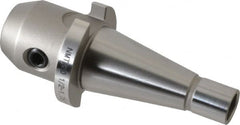 Accupro - NMTB30 Taper Shank 1/2" Hole End Mill Holder/Adapter - 35mm Nose Diam, 1.3" Projection, 1/2-13 Drawbar, Through-Spindle Coolant - Exact Tooling