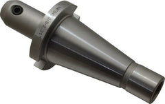 Accupro - NMTB40 Taper Shank 3/8" Hole End Mill Holder/Adapter - 1" Nose Diam, 58.67mm Projection, 5/8-11 Drawbar, Through-Spindle Coolant - Exact Tooling