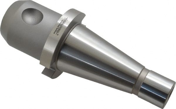 Accupro - NMTB40 Taper Shank 3/4" Hole End Mill Holder/Adapter - 1-7/8" Nose Diam, 58.67mm Projection, 5/8-11 Drawbar, Through-Spindle Coolant - Exact Tooling