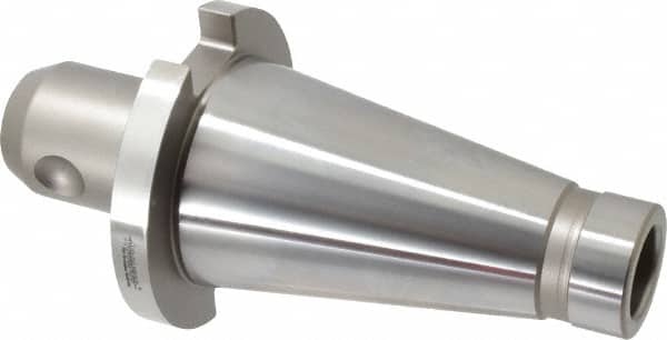 Accupro - NMTB50 Taper Shank 5/8" Hole End Mill Holder/Adapter - 1-11/16" Nose Diam, 2.34" Projection, 1-8 Drawbar, Through-Spindle Coolant - Exact Tooling
